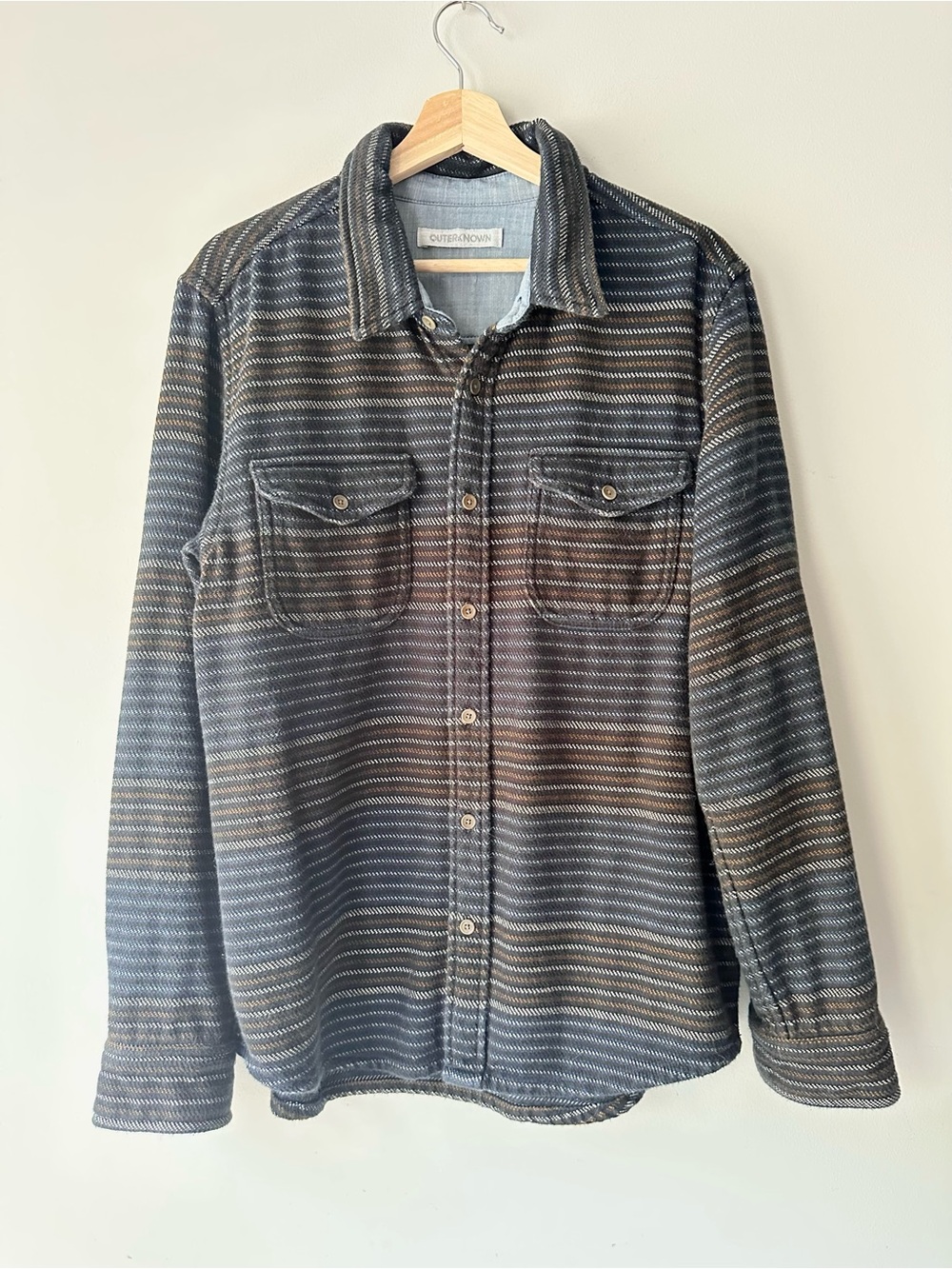 Outerknown Blanket Button Down Long Sleeve Shirt